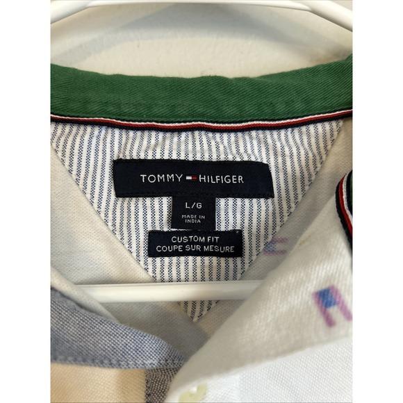 Tommy Hilfiger Other - Tommy Hilfiger Men's L Polo Shirt Short Sleeve Golf Collared Custom Fit